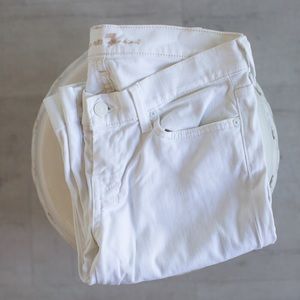 White trouser jeans